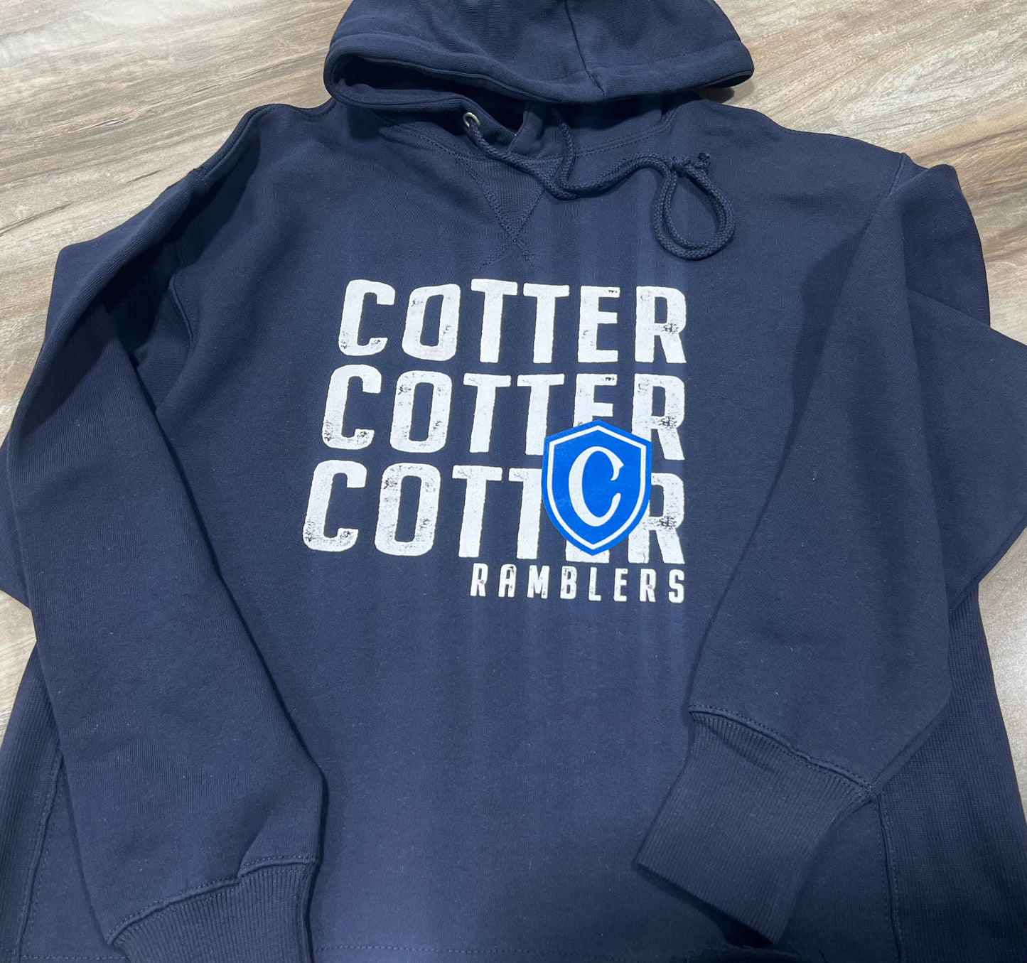 Ladies Navy Hoodie