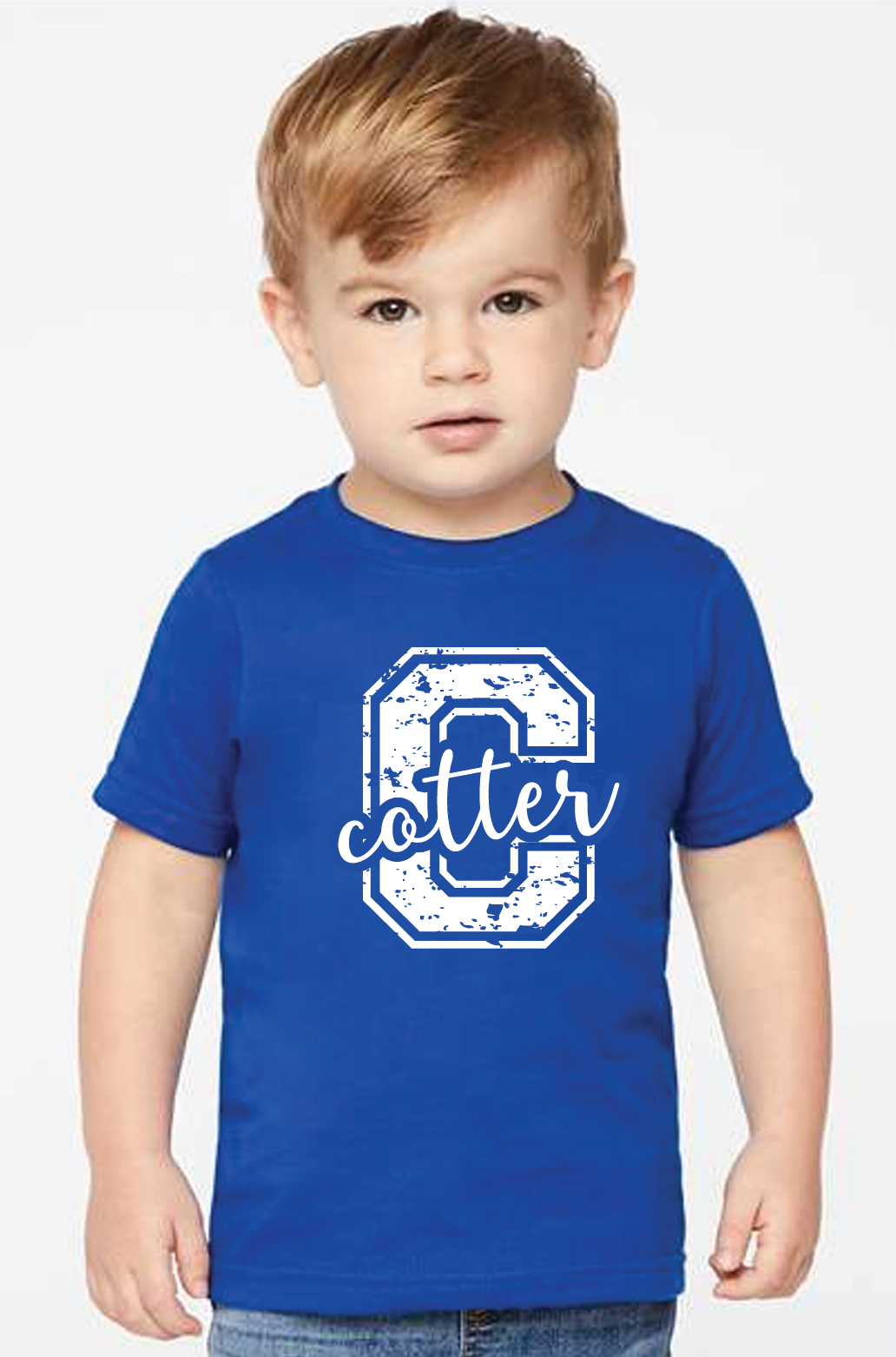 "C" Royal Blue Toddler T-Shirts