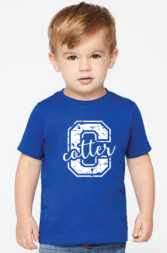 "C" Royal Blue Toddler T-Shirts