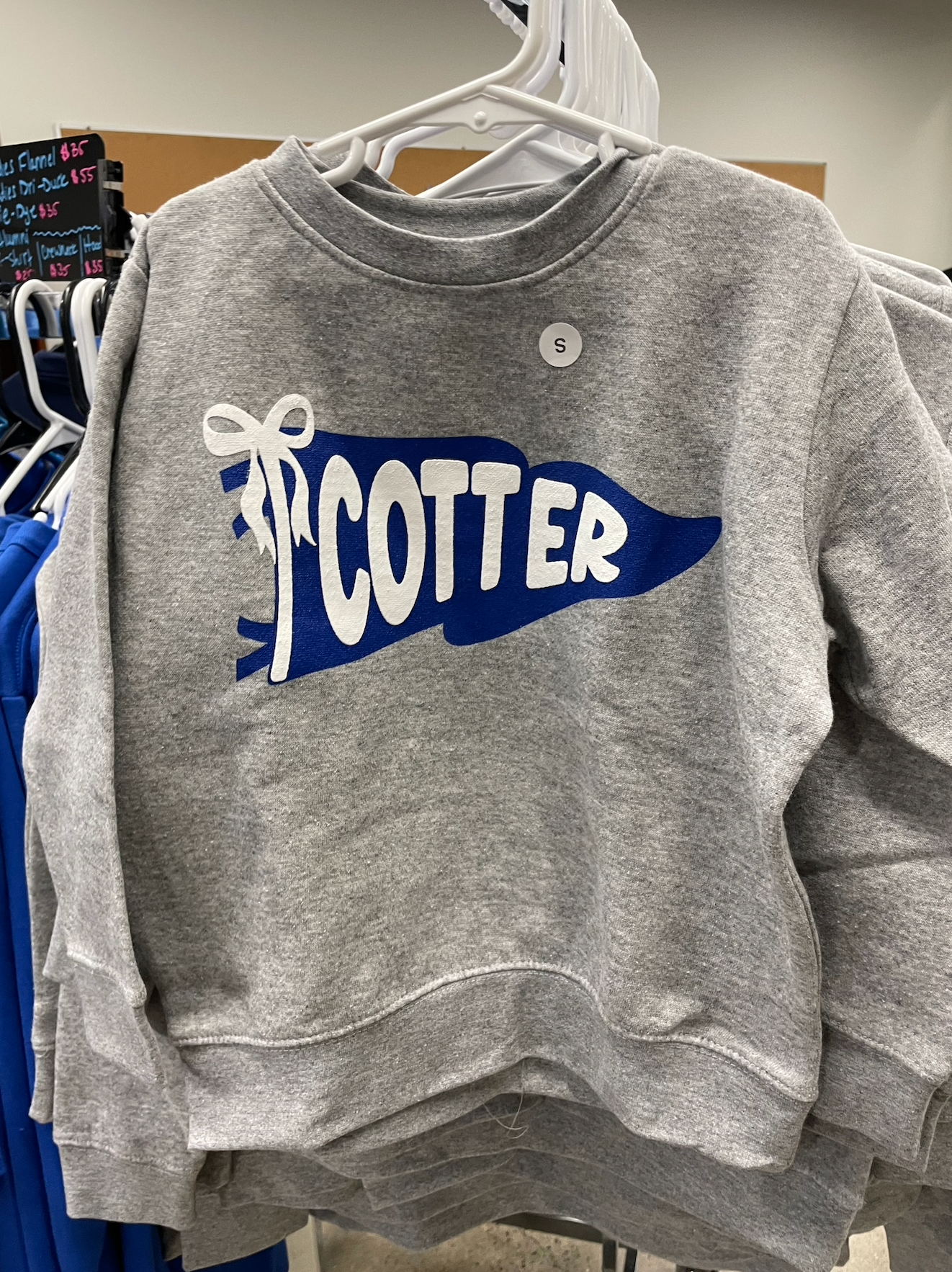 Grey Crewneck with Bow
